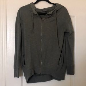 A Pea In The Pod Olive Zip Hoodie maternity sz S